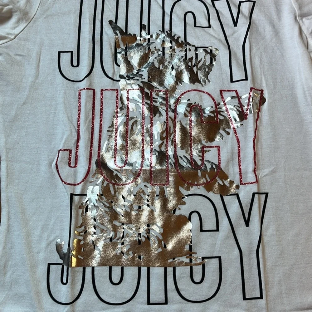 NWOT Juicy Couture Logo Foil T Shirt - Picture 2 of 4